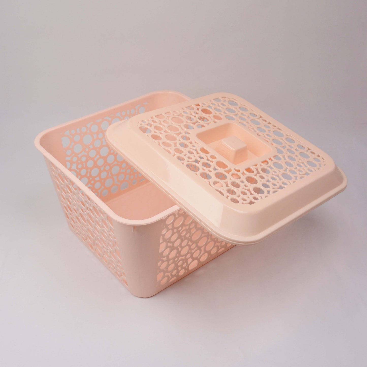 Turkish 3-in-1 Baskets Set with Lid (S, M, L) Multipurpose Organizer Baskets Set For Home, Kitchen, Living Room, Bed Room Organization Ideal For Keeping Fruits, Vegetables, Clothes, Under Garments, Kids' Toys, New Born Baby