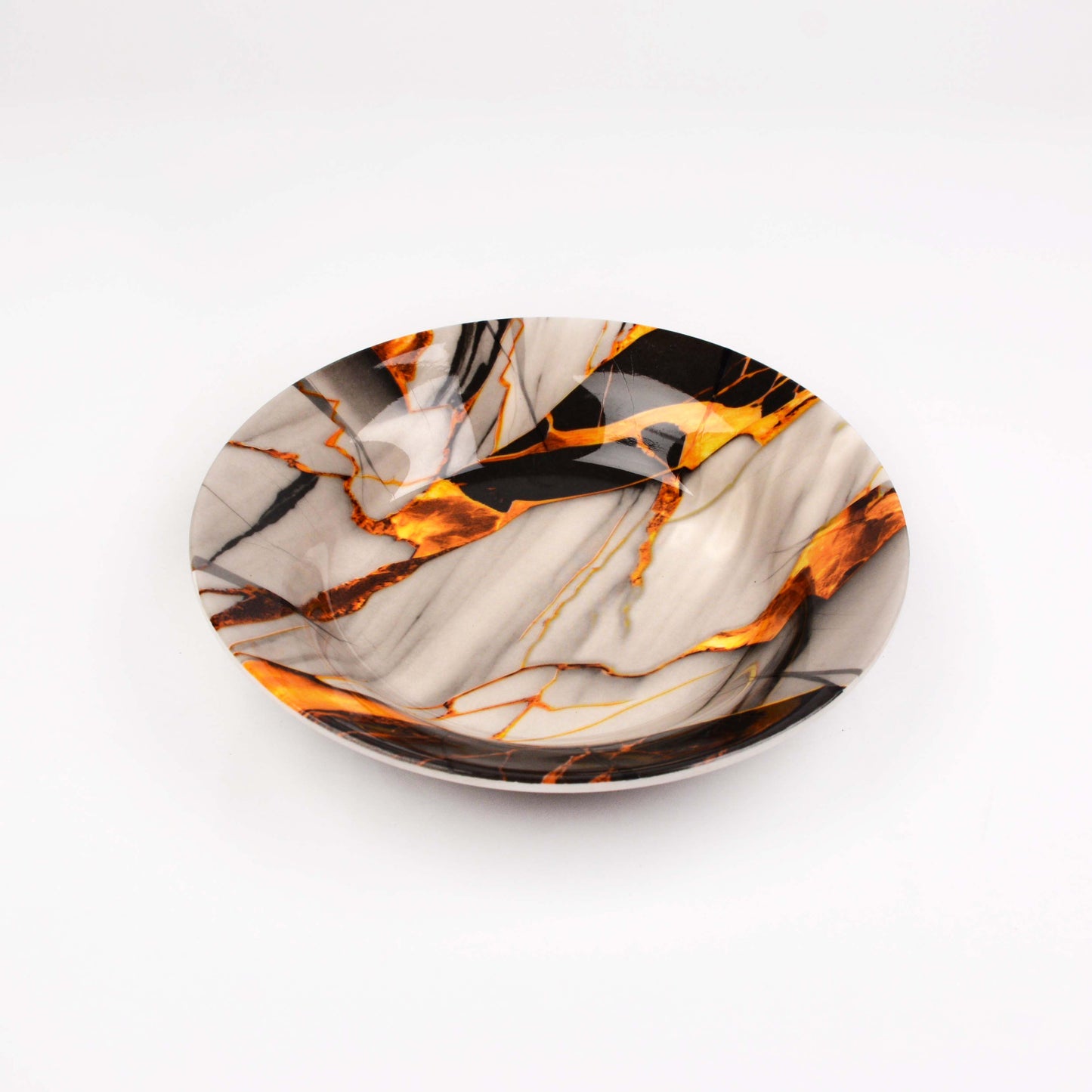 Majestic Melamine 6 pieces plate set DOUBLE GLAZE SET Made of BPA-free break resistant melamine