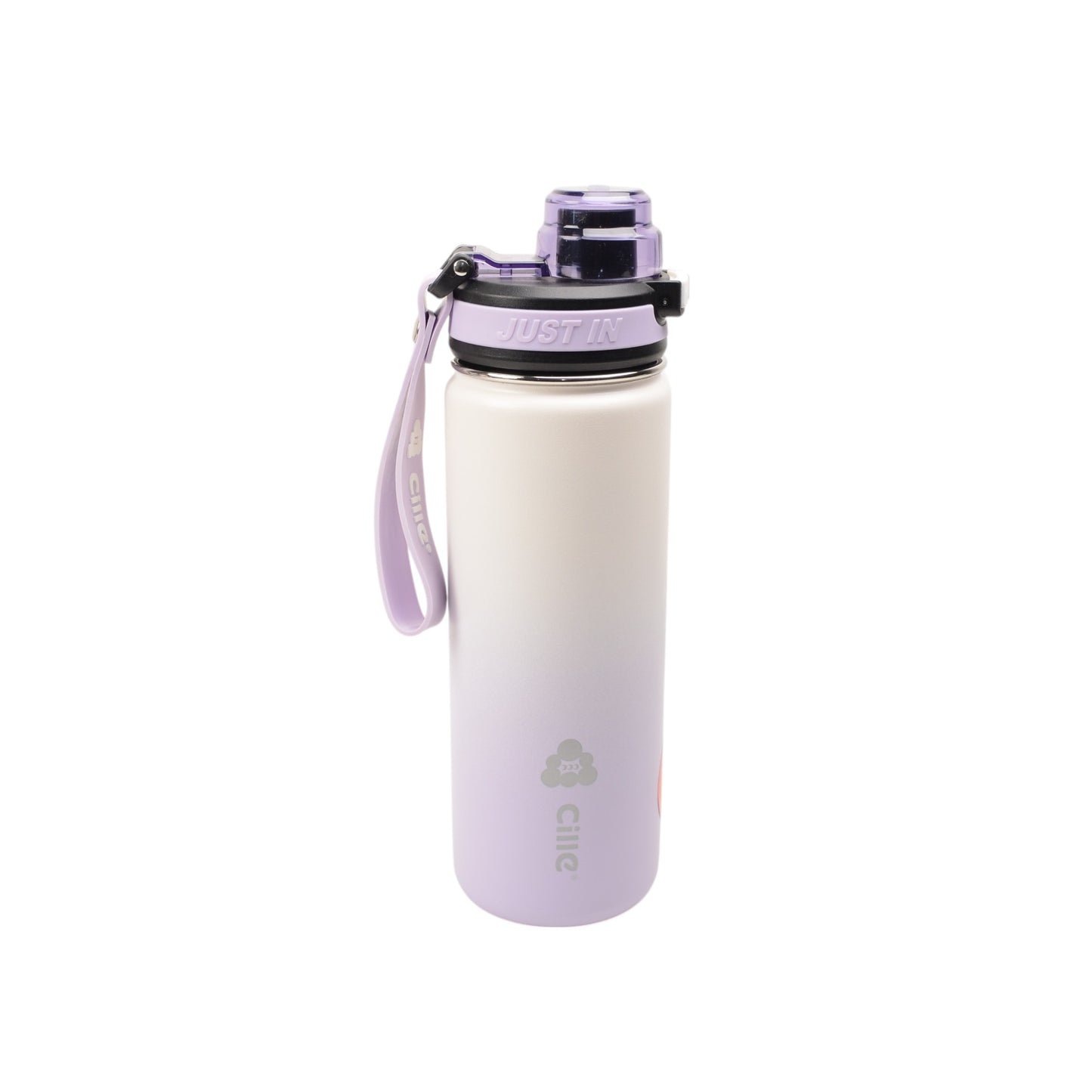 Cille 650ML Bike Sublimation Metal Double Walled Vacuum Flask Stainless Steel Drinking Insulated Water Bottle for Sports