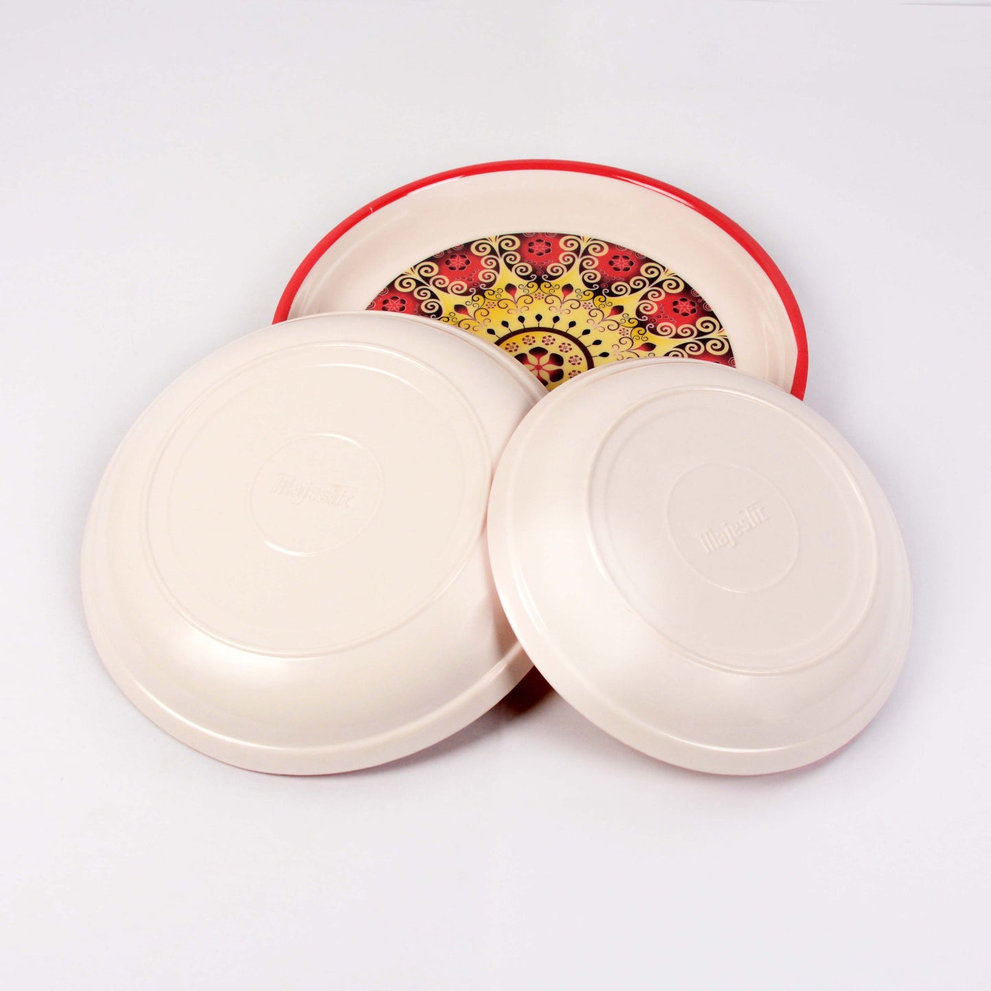 Majestic RT Dinner Ware 36 Pcs Dinning Set - 6 Persons Serving DYNASTY CIRCLE Made of BPA-free break resistant melamine