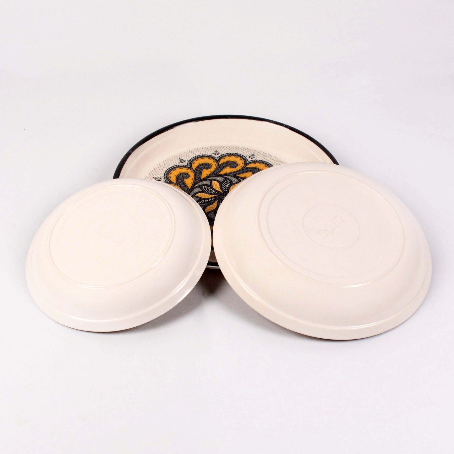 Majestic RT Dinner Ware 36 Pcs Dinning Set - 6 Persons Serving DYNASTY CIRCLE Made of BPA-free break resistant melamine