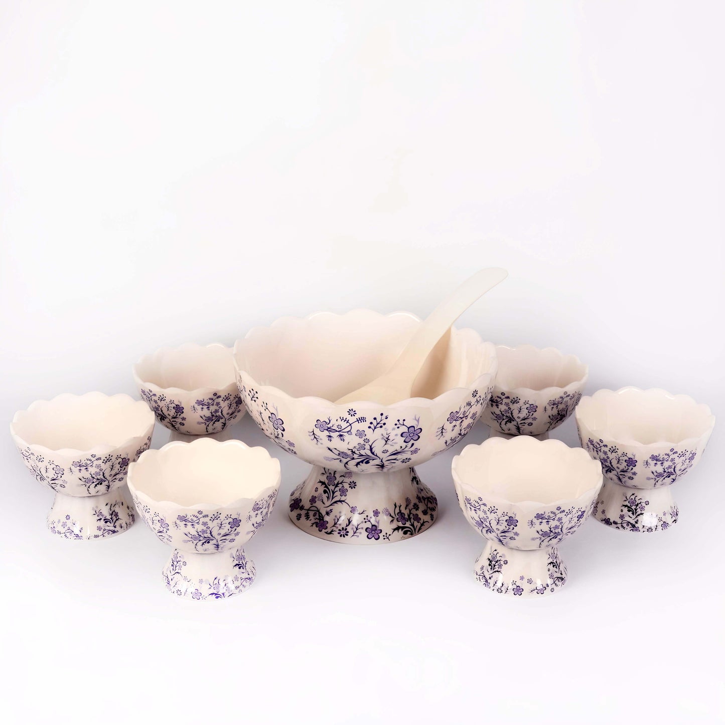 Product details of Melamine Desert Bowl Set (7-Pieces), Icecream Bowls Set, Plastic Serving Bowls, Food Grade BPA Free, Best Gift for Birthday Wedding Festivals