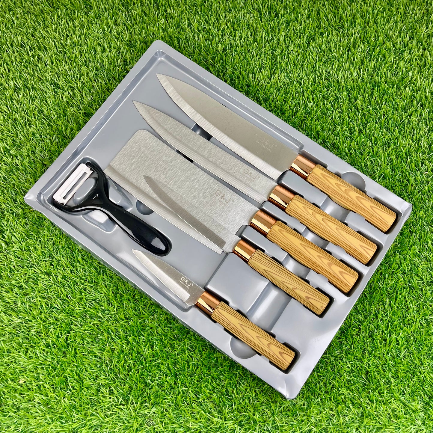 Imported Quality 6-Piece Stainless Steel Knife Set