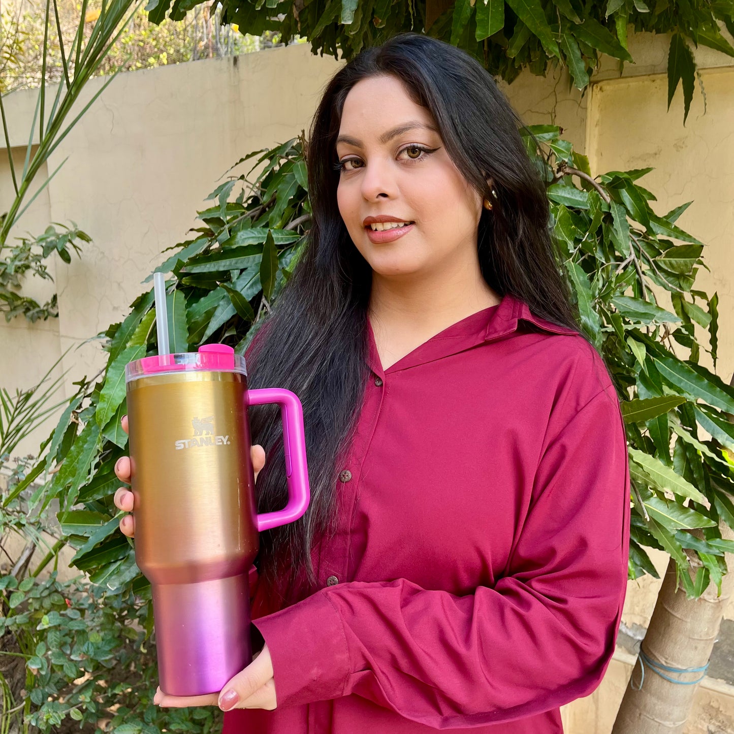 Printed Stanley Cup Stainless Steel Vacuum Insulated Tumbler Ice Coffee Cup