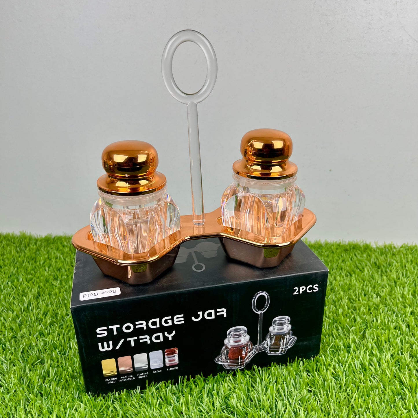 Namak Dani 2 π£πΆπ²π°π² Acrylic Premium Quality Imported Transparent Household & Restaurant Spice Chili Flake Salt Pot Set Holder πΆοΈπ§π«