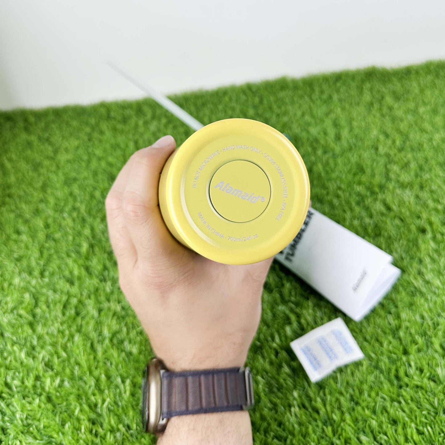 Vacuum Insulated 24oz Coffee Termo Tumbler Stainless Steel With Straw 700ml