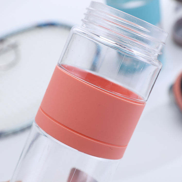 Outdoor Running Sports Water Cup Pure Plastic Drinking Bottle with Lid for Sports (Drink Single Pc Price)