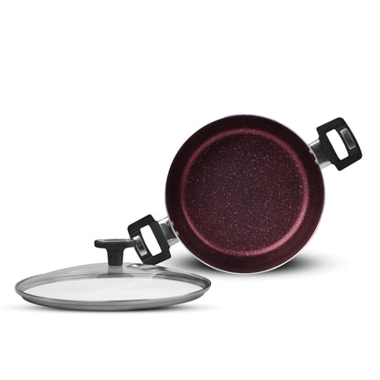 Chef Best Aluminum Non Stick Kitchen Set 15 Pcs New Arrival Cookware Set - Maroon Rebirth