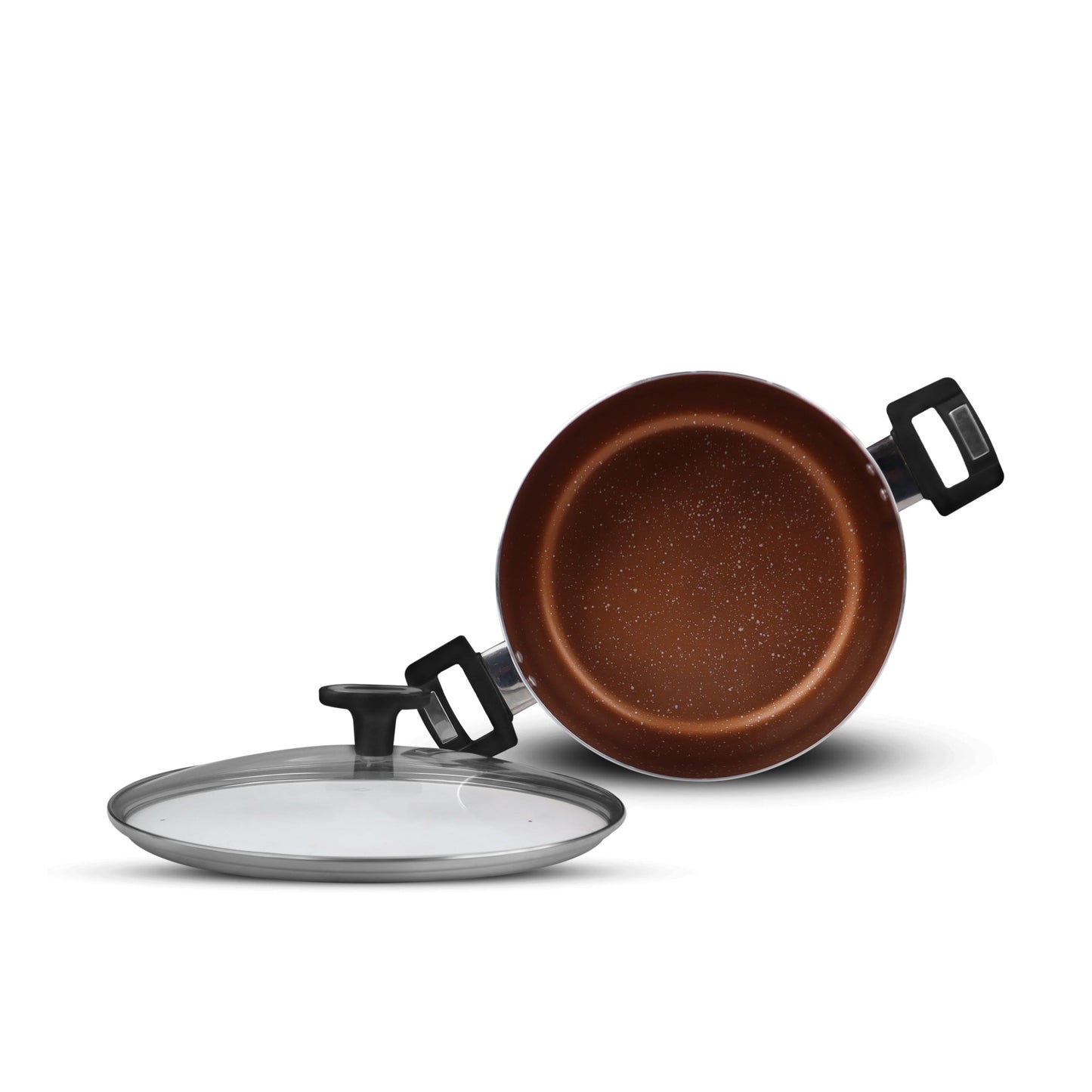 Chef Best Aluminum Non Stick Kitchen Set 15 Pcs New Arrival Cookware Set - Copper Rebirth