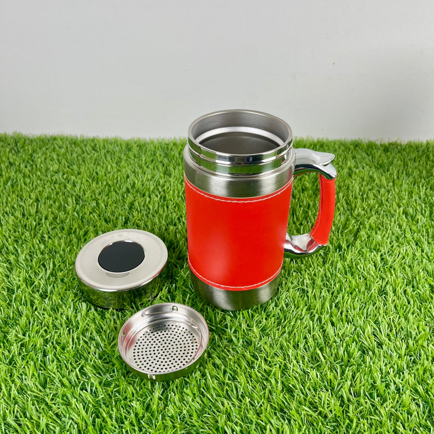 Boya Vacuum cup Gift Items Leather Stainless Steel Coffee Mug with Leather