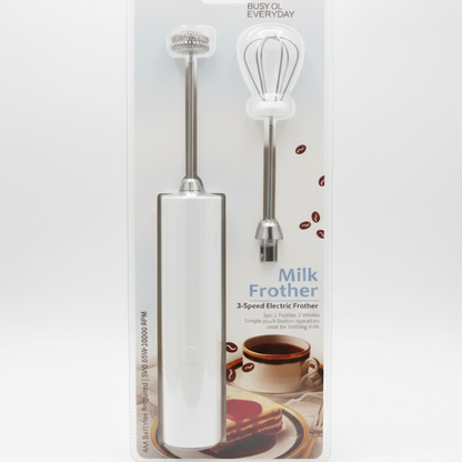 3-Speed Electric Milk Frother (Just Use Sell  – No charge issue ) | Premium Coffee Beater & Egg Whisk – Best Quality