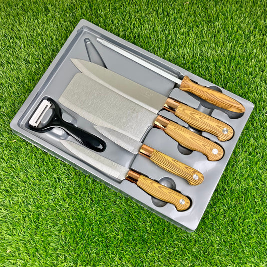 Imported Quality 6-Piece Stainless Steel Knife Set