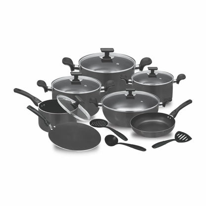 Chef Best Non-Stick Cookware Set / Kitchen Set (15 Pcs) - 330 Black