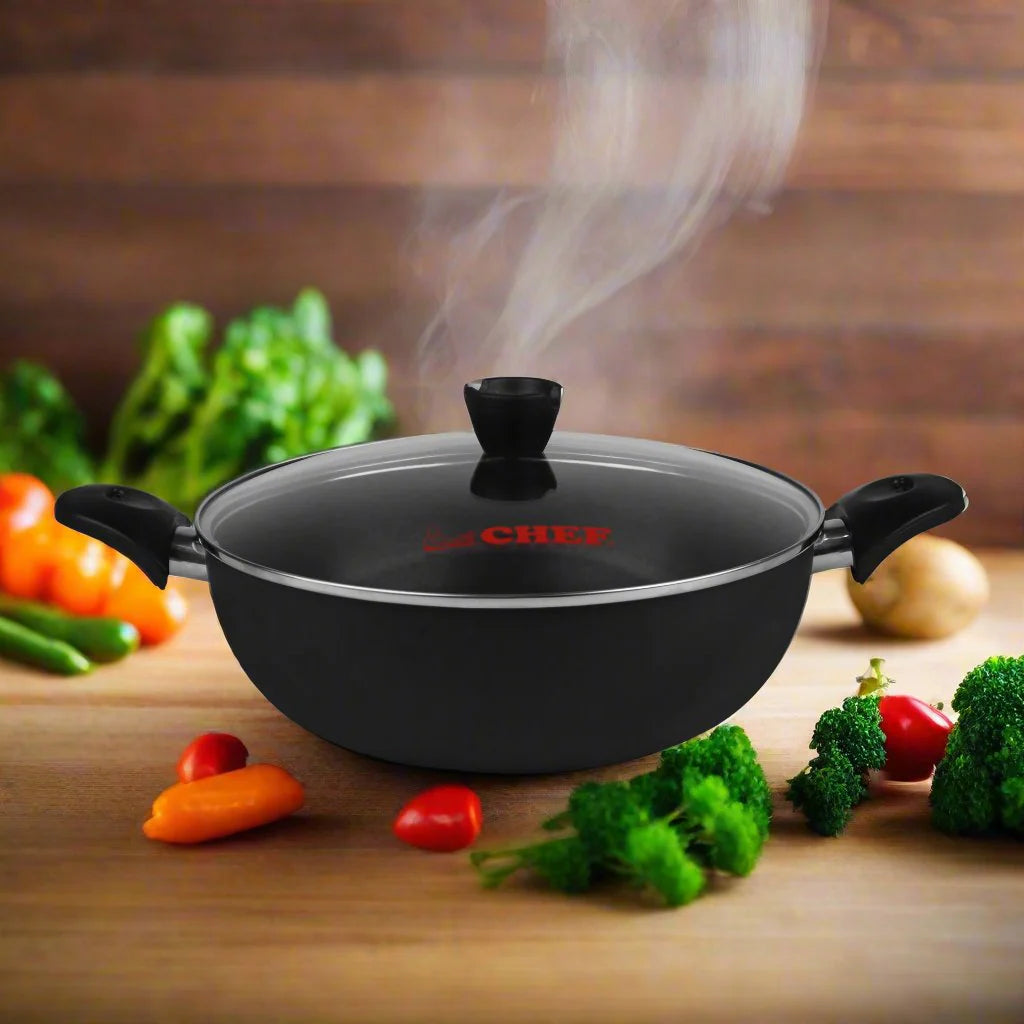 -31% Chef Non-Stick Karahi/ Wok - 32 cm