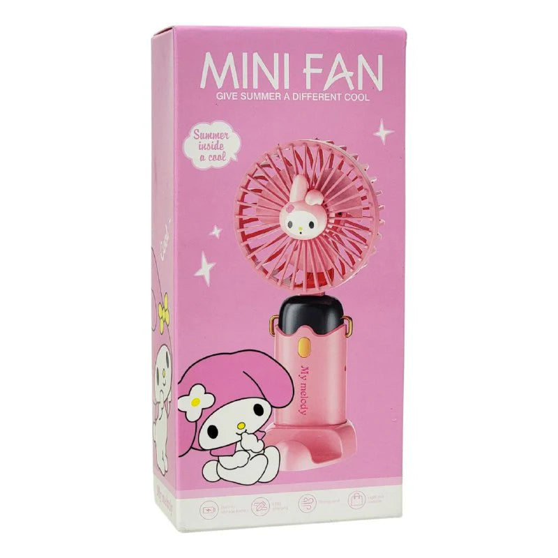 Rechargeable handheld or table fan with cell phone holder, 4 styles