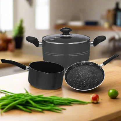Chef Best Quality Non Stick Cookware Set / Kitchen Set 4 Pcs - New Arrival