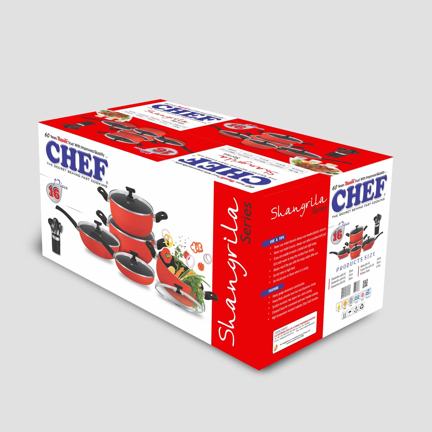 SHANGRILA GIFT PACK SET / KITCHEN SET-332 (16 Pcs)