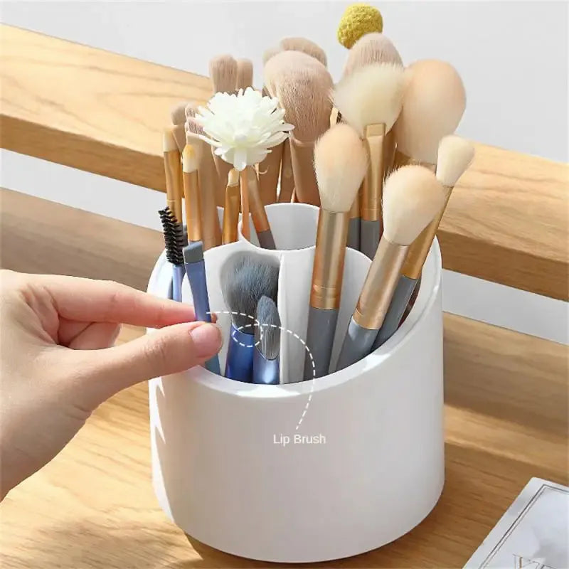Makeup Brush Organizer Box 360° Rotating