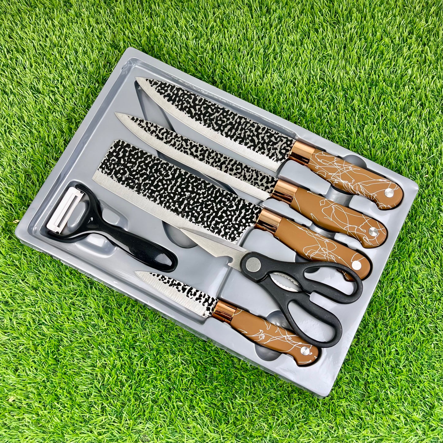 Imported Quality 6-Piece Stainless Steel Knife Set