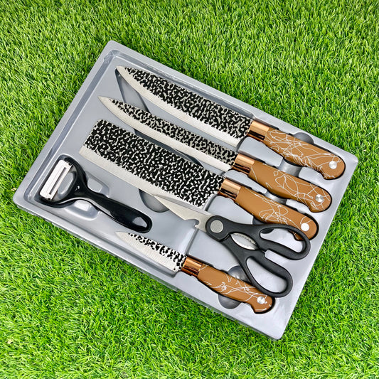 Imported Quality 6-Piece Stainless Steel Knife Set