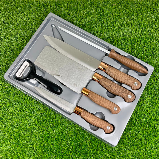 Imported Quality 6-Piece Stainless Steel Knife Set