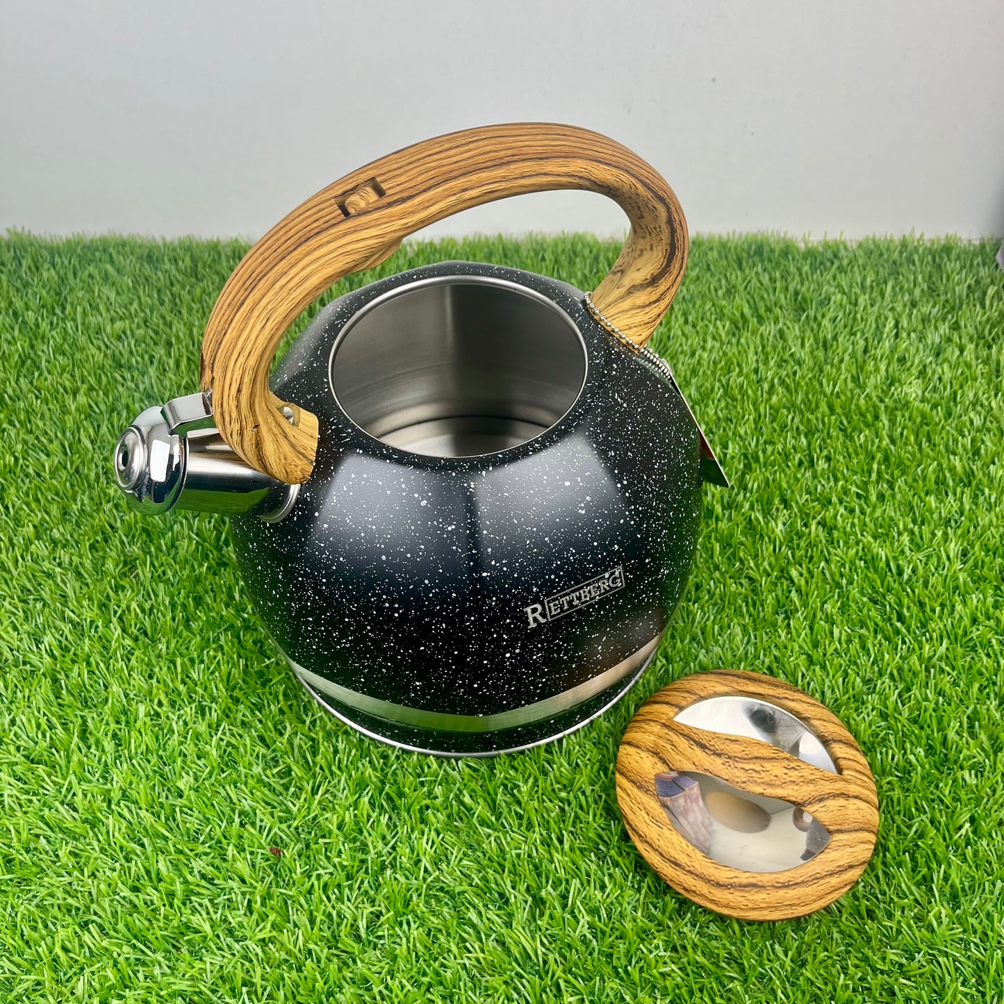 3.5L Stainless Steel Kettle with Unique Marble Coating Design