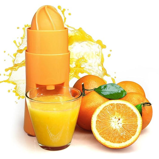 Mini Small Nano 2 in 1 Hand Press Manual Juicer,Fruits Juicer,Fruit Juicer for Orange,Manual Juicer for Fruits,Hand Juicer,Fruit juicer Special for Orange,Lemon,Grapes(350 ML) Note random color will be deliver