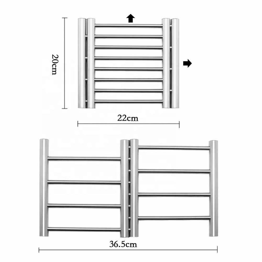 Creative stretch design Stainless Steel Pot Mat Pads Foldable Drying Rack coasters pot holders Square Anti-hot kitchen table mat