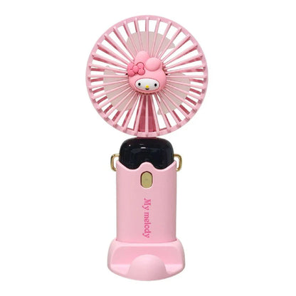 Rechargeable handheld or table fan with cell phone holder, 4 styles