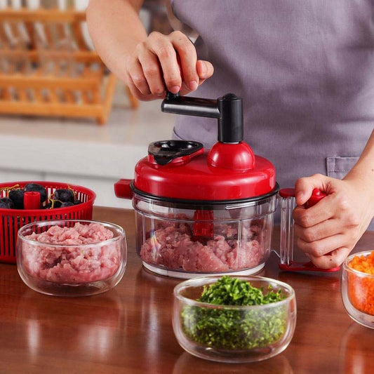 Multi-function Manual Food Processor Swift Food Vegetable Chopper With Stainless Steel Blades 10 IN 1