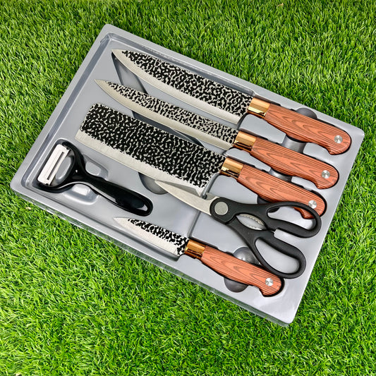 Imported Quality 6-Piece Stainless Steel Knife Set