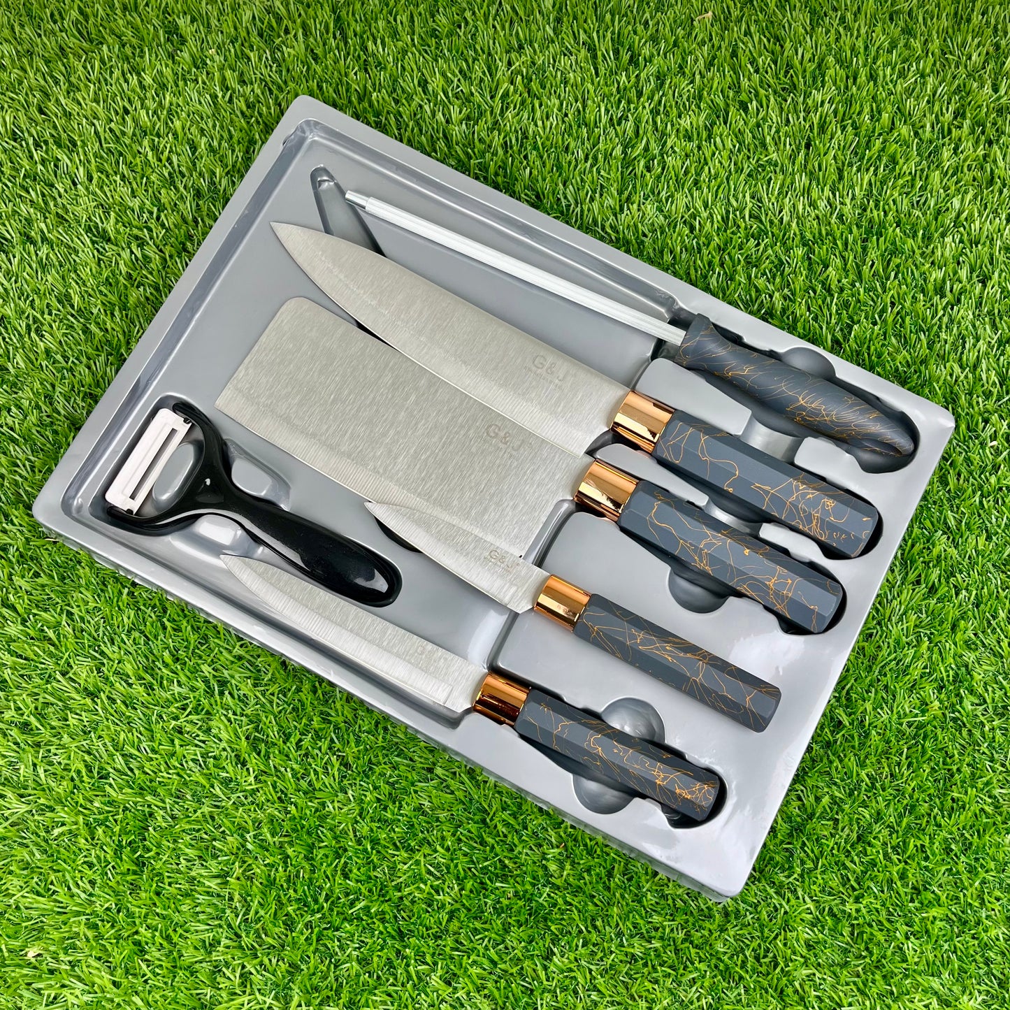 Imported Quality 6-Piece Stainless Steel Knife Set