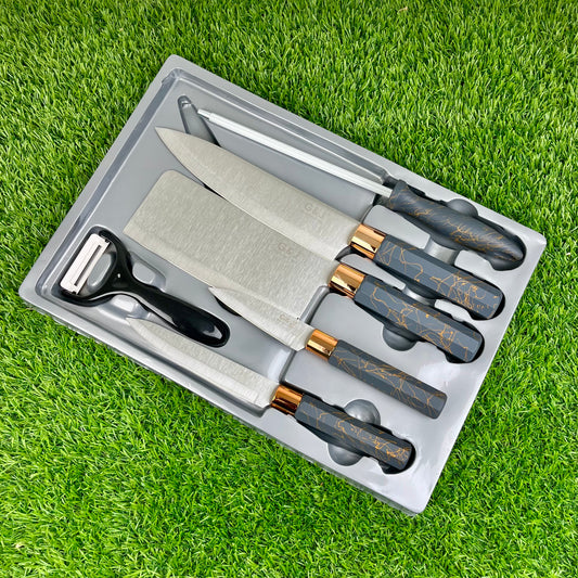Imported Quality 6-Piece Stainless Steel Knife Set