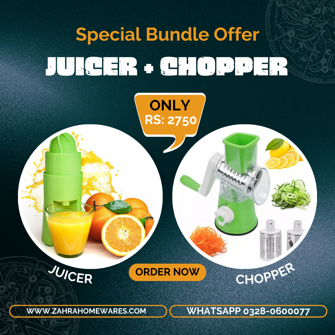 Bundle Offer Manual Juicer + Vegetable Chopper