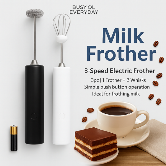 3-Speed Electric Milk Frother (Just Use Sell  – No charge issue ) | Premium Coffee Beater & Egg Whisk – Best Quality