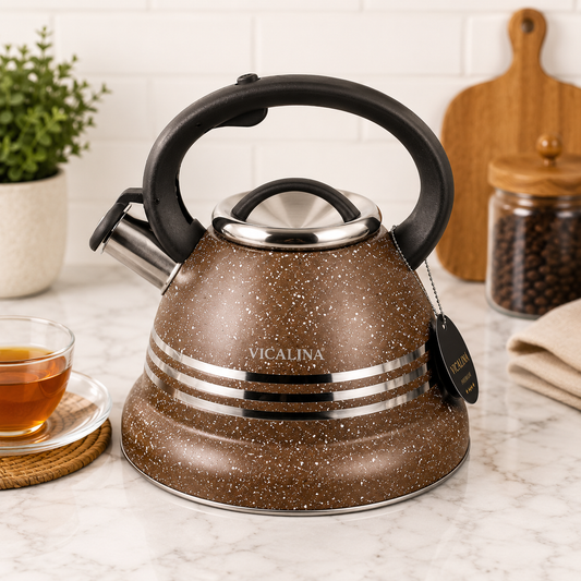 3.5L Stainless Steel Kettle with Unique Marble Coating Design