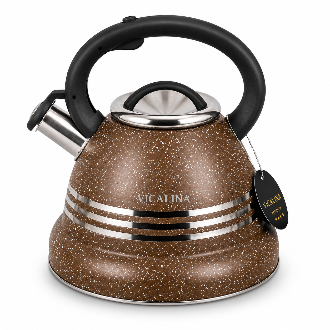 3.5L Stainless Steel Kettle with Unique Marble Coating Design
