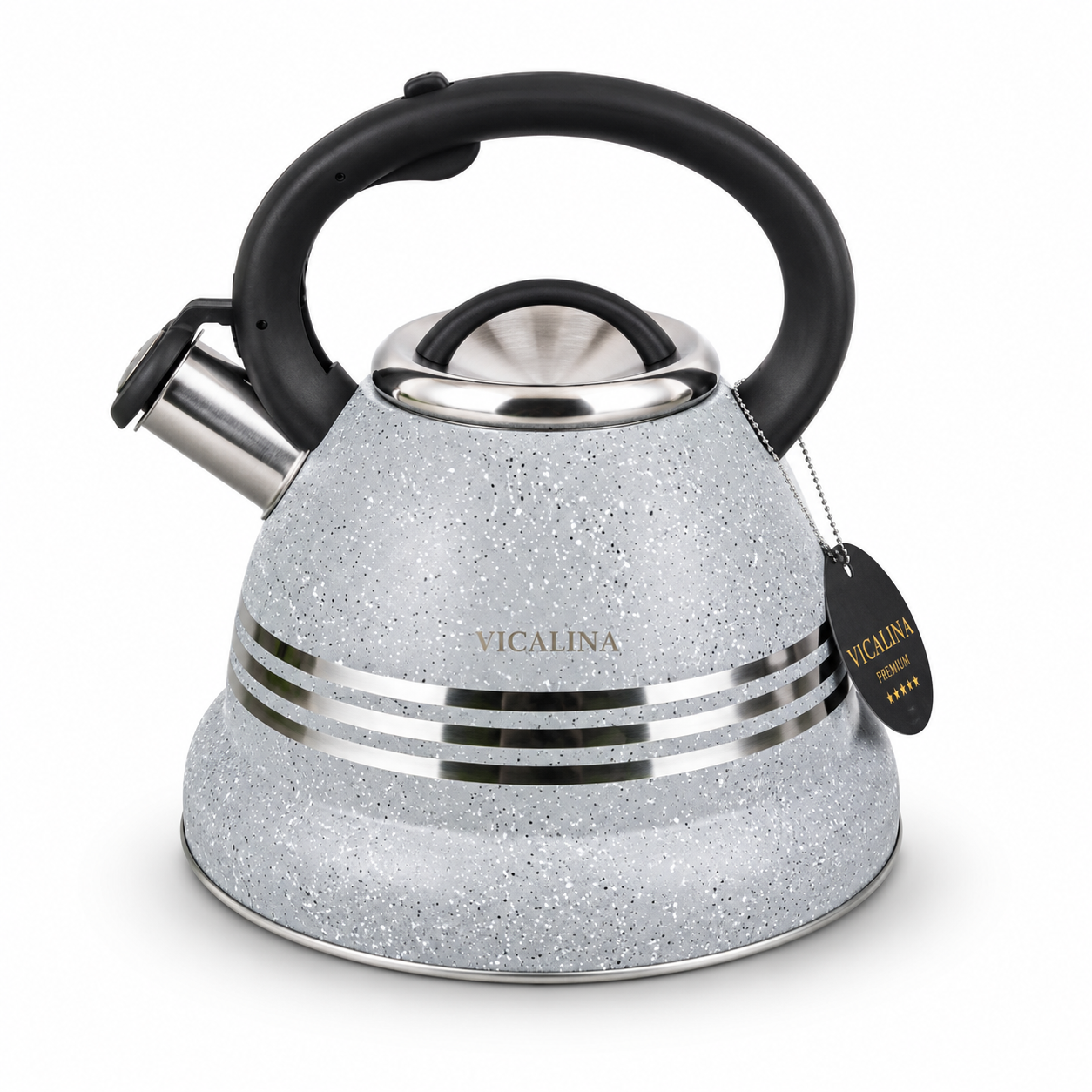 3.5L Stainless Steel Kettle with Unique Marble Coating Design