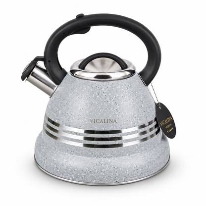 3.5L Stainless Steel Kettle with Unique Marble Coating Design