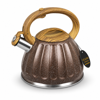 3.2L Stainless Steel Kettle with Unique Marble Coating Design