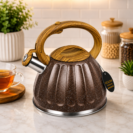 3.2L Stainless Steel Kettle with Unique Marble Coating Design