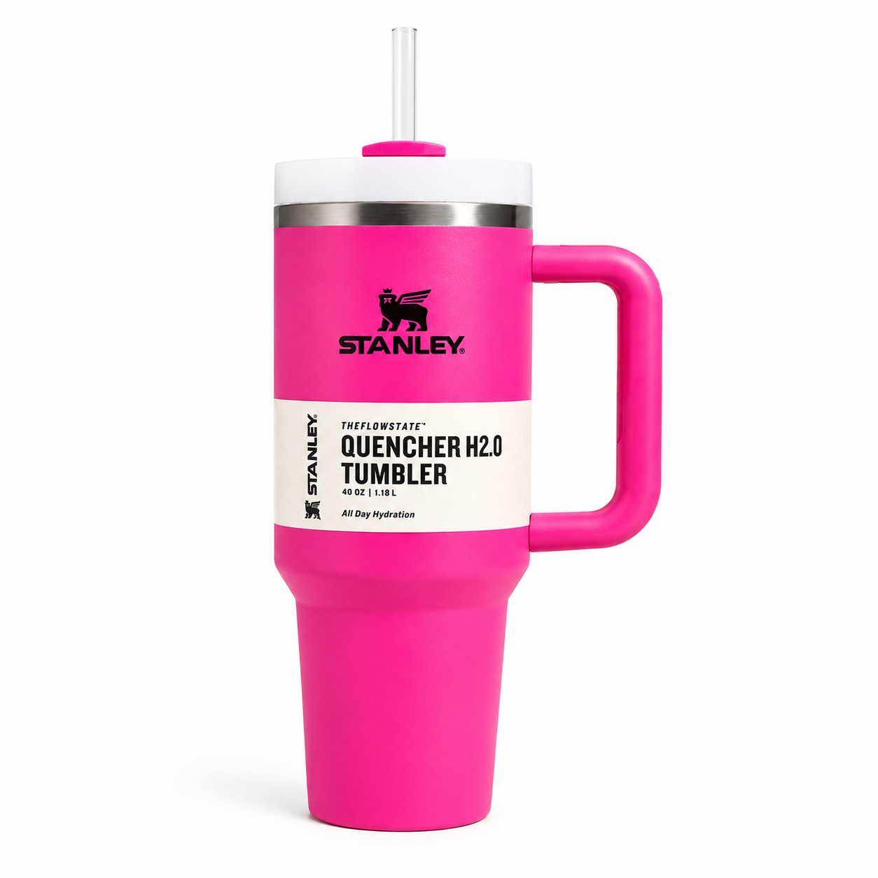 Stanley Quencher H2.0 40oz Pink Tumbler