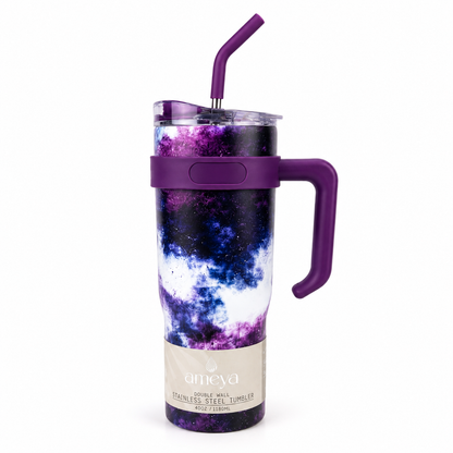 Ameya 40oz Double Wall Travel Tumbler - Galaxy Theme
