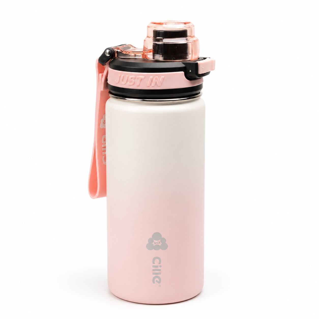 Cille 650ML Bike Sublimation Metal Double Walled Vacuum Flask Stainless Steel Drinking Insulated Water Bottle for Sports