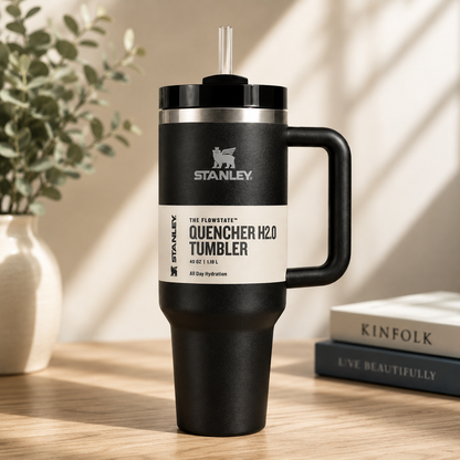 Stanley Quencher H2.0 40oz Black Tumbler