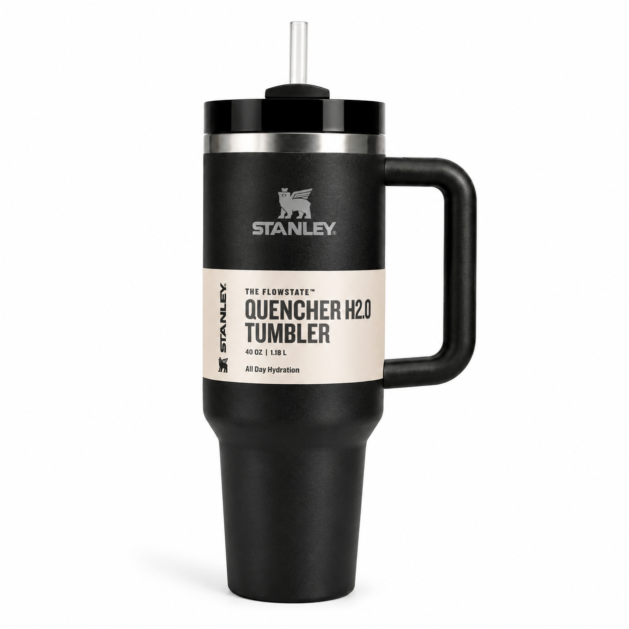 Stanley Quencher H2.0 40oz Black Tumbler