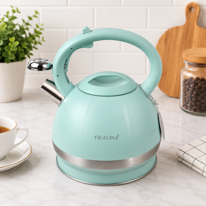 3.5L Stainless Steel Kettle with Unique Matt Green Design