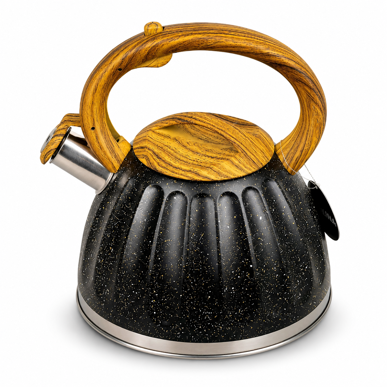 3.2L Stainless Steel Kettle with Unique Marble Coating Design