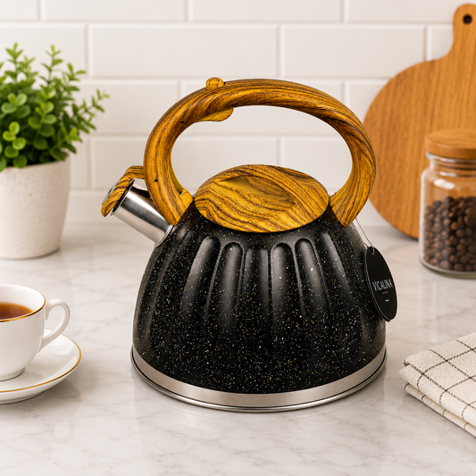 3.2L Stainless Steel Kettle with Unique Marble Coating Design