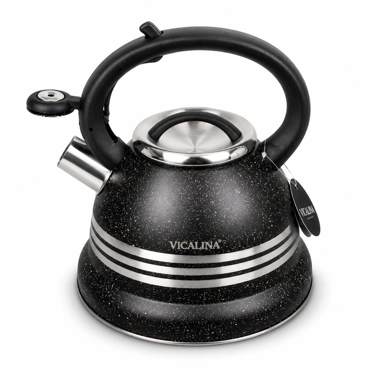 3.5L Stainless Steel Kettle with Unique Marble Coating Design